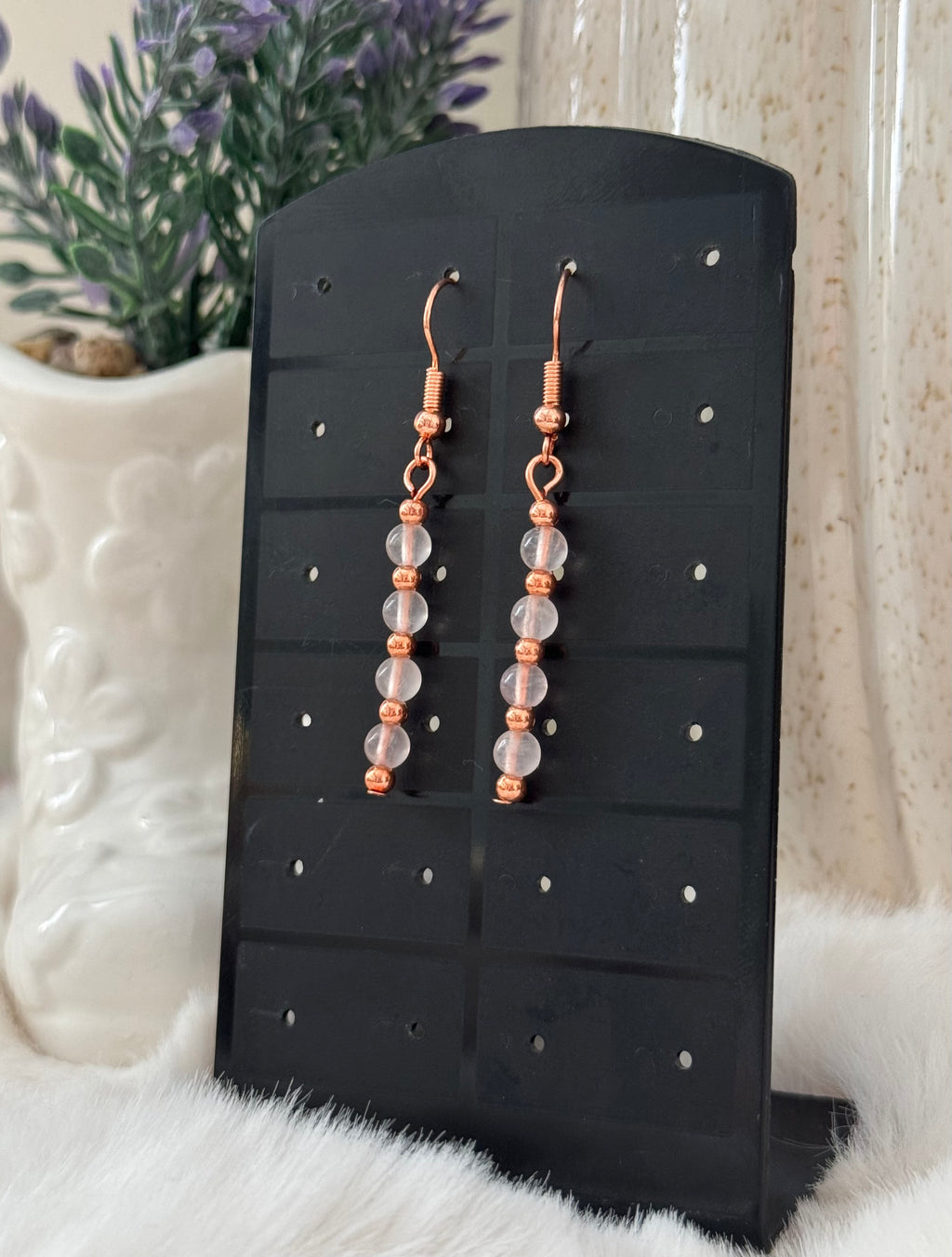 Kolczyki Eclipse No.02 – Rose Quartz