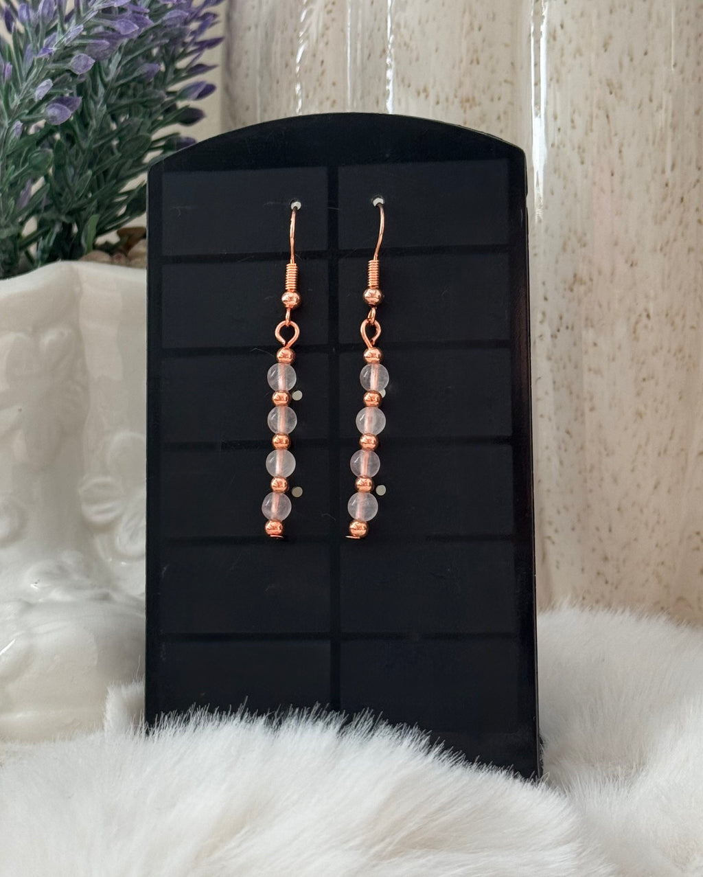 Kolczyki Eclipse No.02 – Rose Quartz