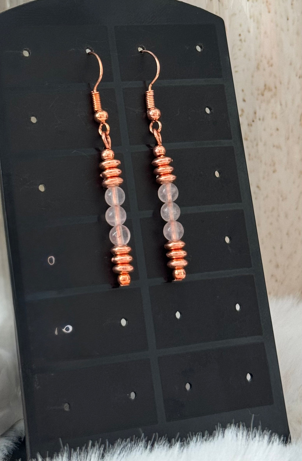 Kolczyki Eclipse No.01 – Rose Quartz